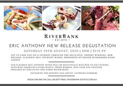 Eric Anthony New Release Degustation 29th August