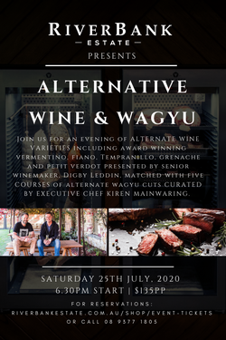 Alternate Wines and Wagyu Dinner - 25th July 2020