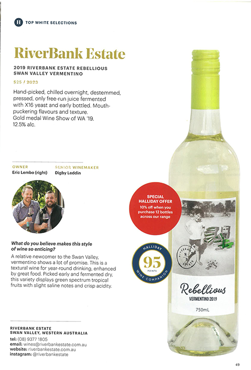 Halliday Wine Companion Top White Selections graphic 